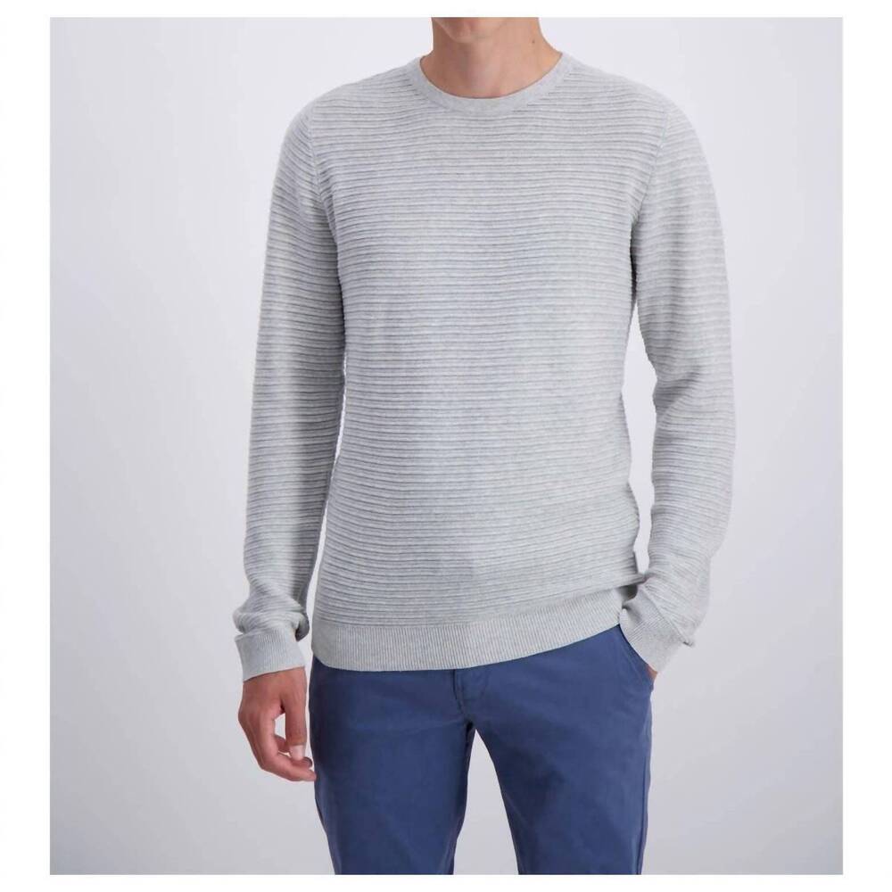 NEW LINDBERGH long sleeve knitted sweater in ltgreymel